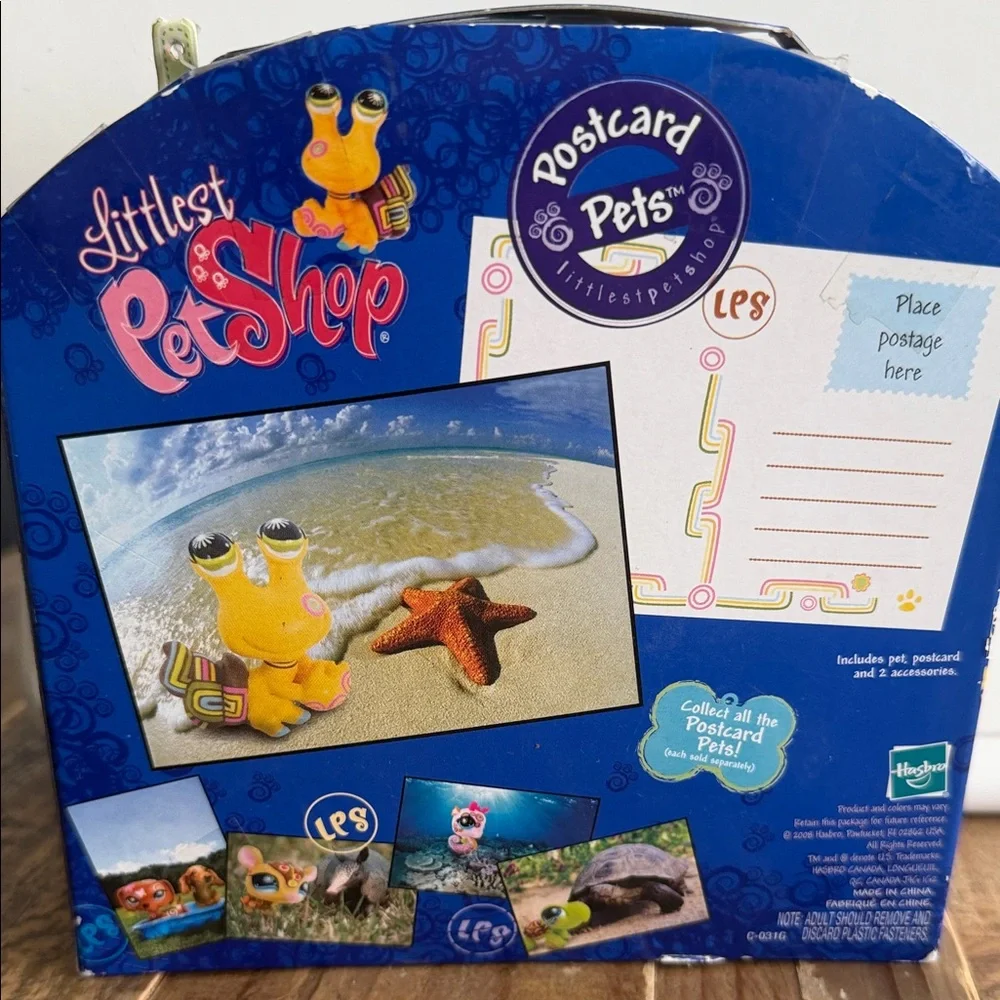 2008 Retired Littlest Pet Shop Postcard Pets #1008 Hermit Crab - Picture 2 of 5